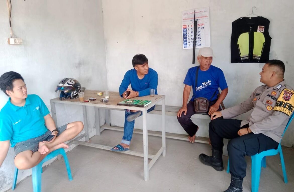 Cooling System, Polsek Sukadana Polres Ciamis Koorkom Bersama Warga di Desa Bunter