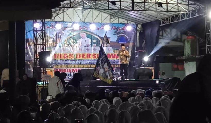 Polsek Lakbok Polres Ciamis Ikuti Peringatan Maulid Nabi Muhammad SAW di Cibodas