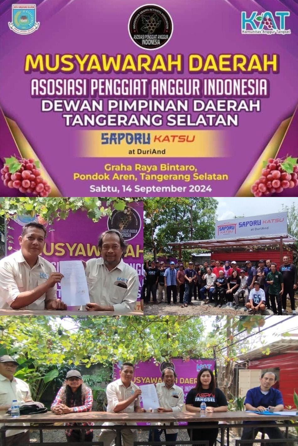 MUSDA ASPAI Kota Tangsel di Saparo Katsu Hasilkan Pengurus Baru 2024 – 2029