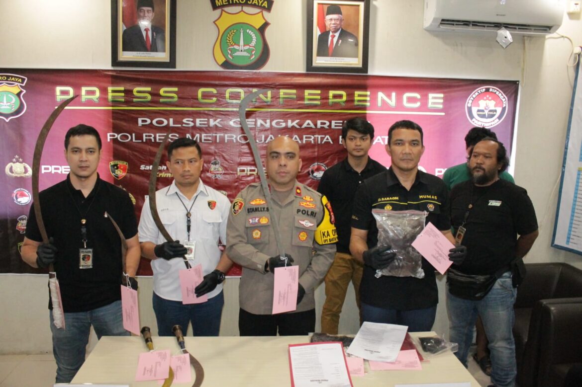 Duel Tawuran Di Cengkareng Berujung Korban Luka Bacok di Mulut, Polsek Cengkareng Amankan Pelaku