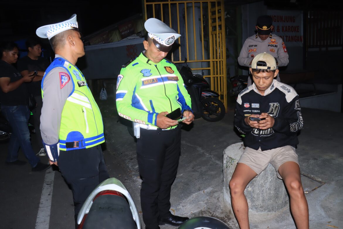 Berikan Rasa Nyaman, Polres Ciamis Intens Patroli KRYD di Malam Hari