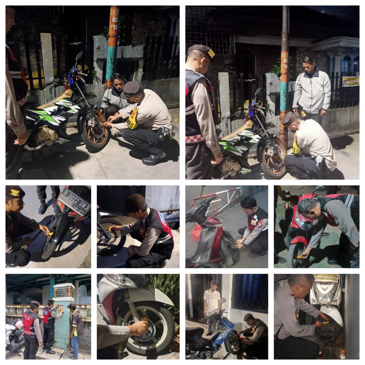 Puluhan Motor Digembok, Polsek Grogol Petamburan Tegaskan Pentingnya Keamanan Kendaraan
