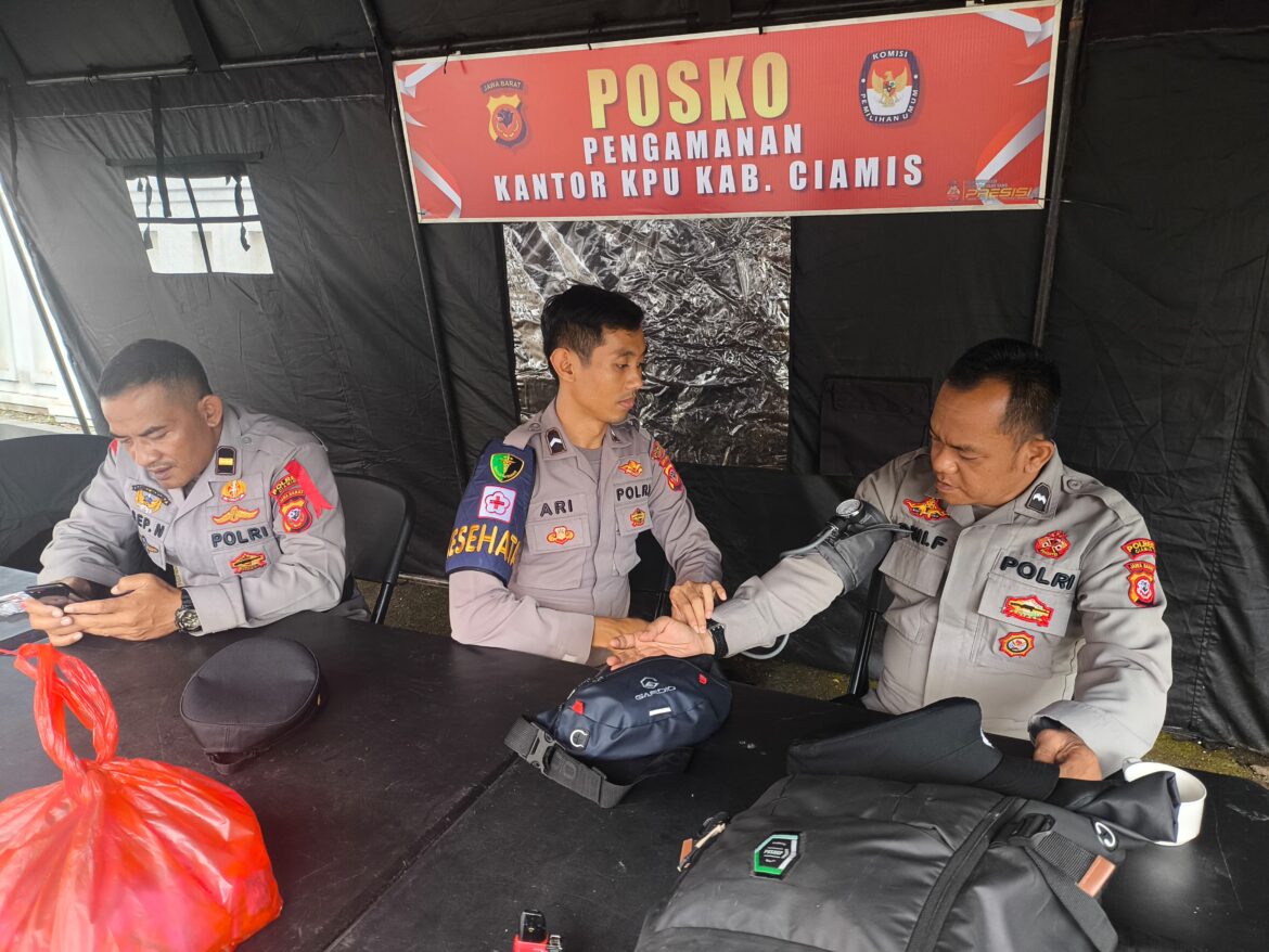 Optimalkan Pengamanan Kampanye Pilkada 2024, Dokes Polres Ciamis Lakukan Pemeriksaan Kesehatan Anggota