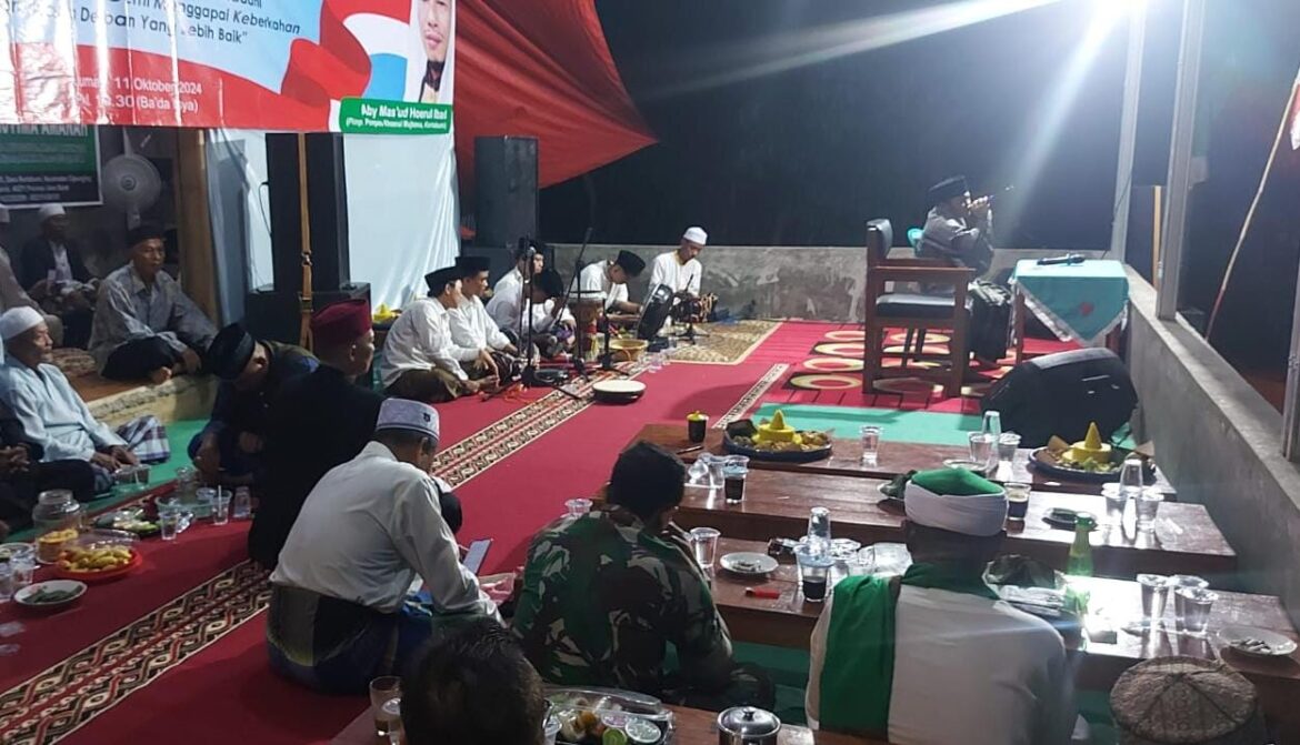 Polsek Cijeungjing Polres Ciamis Ikuti Tabliq Akbar Peringatan Maulid Nabi Muhammad SAW