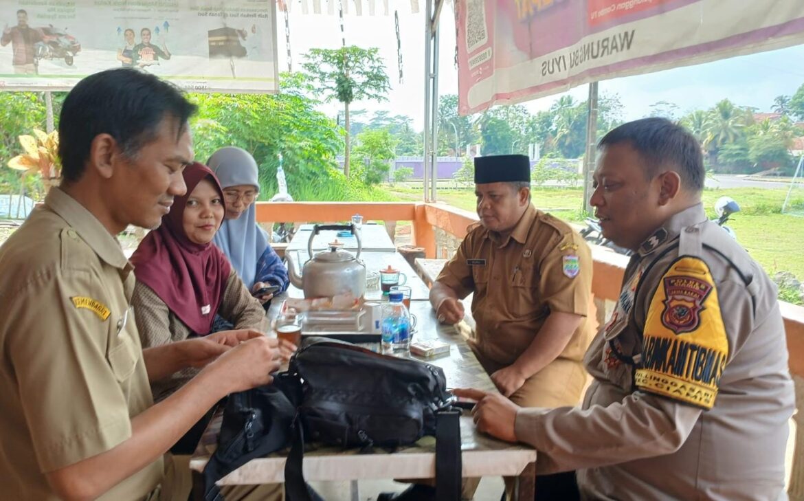 Cipkon Hadapi Pilkada Serentak, Polsek Ciamis Polres Ciamis Koorkom Kamtibmas ke Warga Linggasari