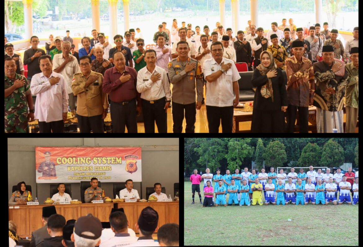 Ciptakan Suasana Pilkada 2024 Damai, Polres Ciamis Cooling System Bersama Warga Kawali