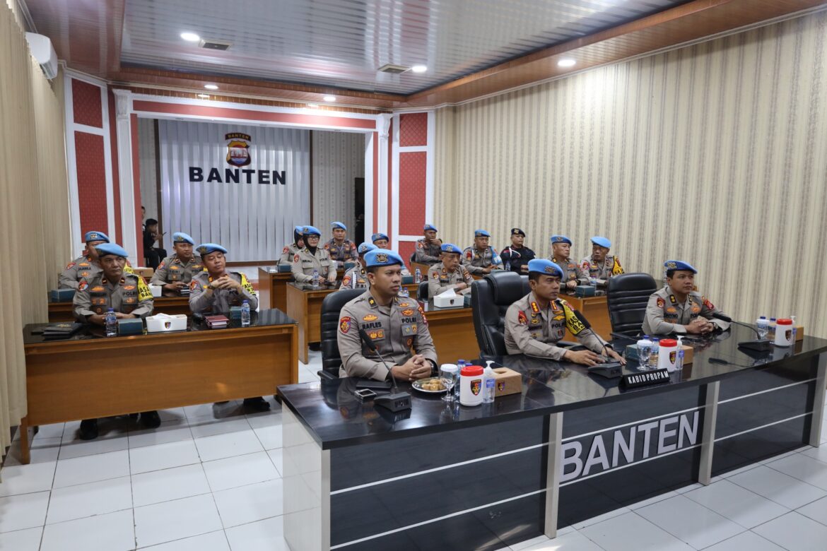 Perdana Perayaan HUT Propam Polri di Usia Ke-22, Bidpropam Polda Banten Ikuti Kegiatan Secara Virtual