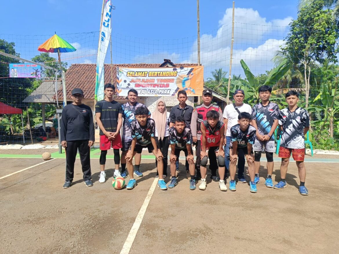 Ops Mantap Praja, Polsek Cisaga Polres Ciamis Cooling System Saat Turnamen Bola Voli