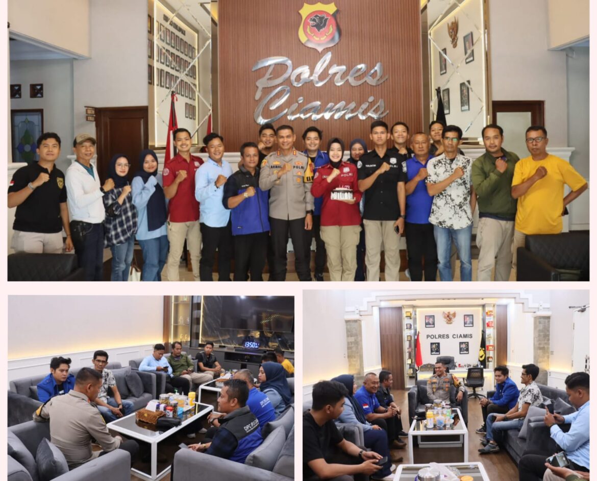 Pelayanan Harus Ditingkatkan: Pengurus IPJI Ciamis Datangi Mako Polres Ciamis