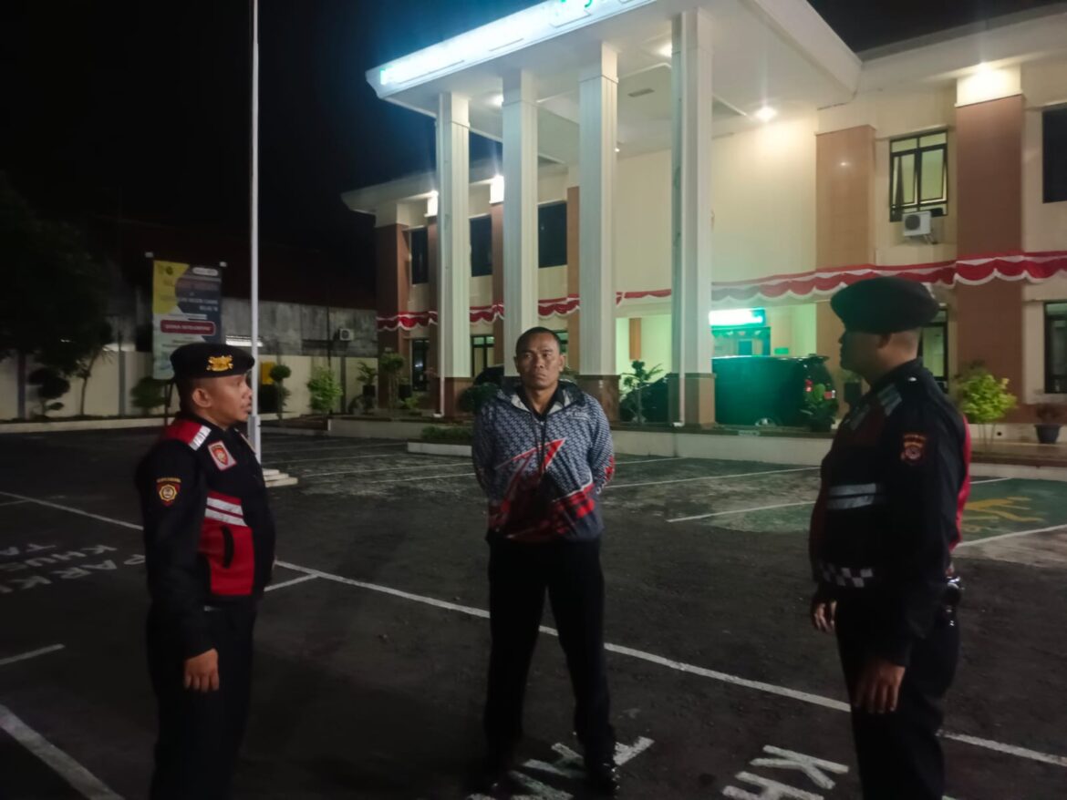 Cipta Kondisi, Polres Ciamis Patroli Kamtibmas di Kantor Pengadilan Negeri Ciamis