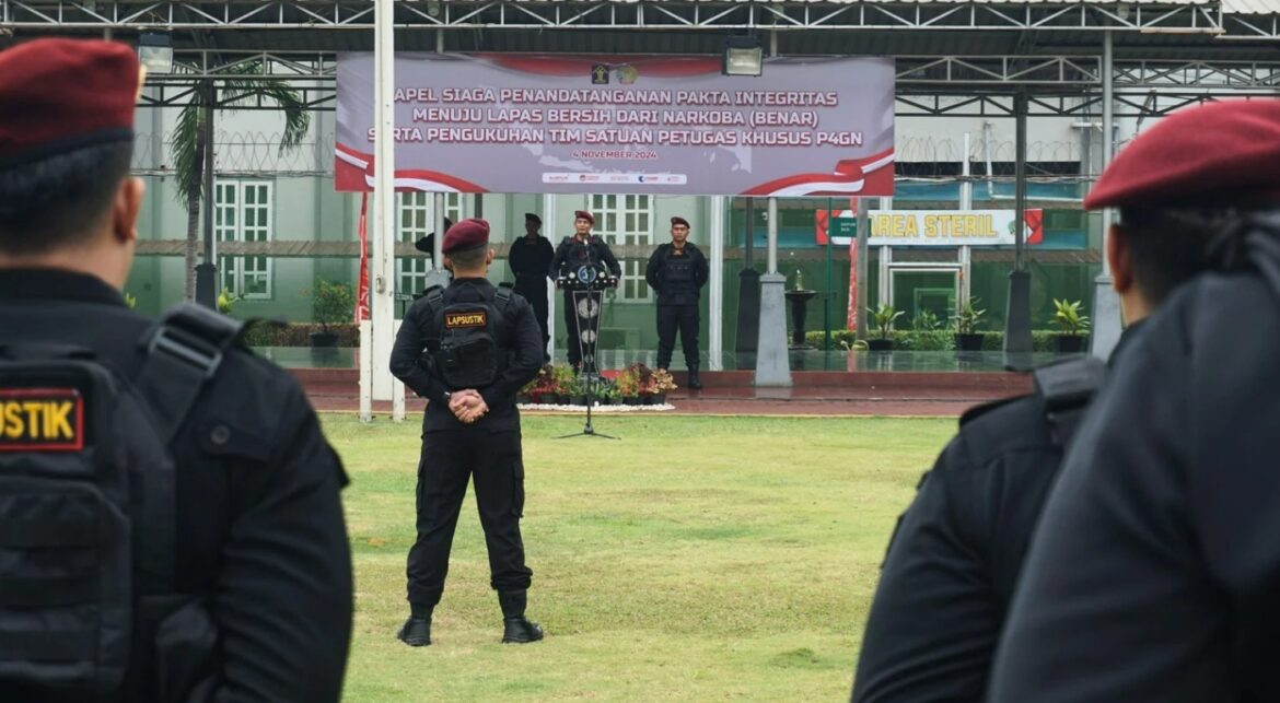 Lapas Narkotika Jakarta Gelar Apel Siaga, Komitmen Berantas Narkoba Ditegaskan
