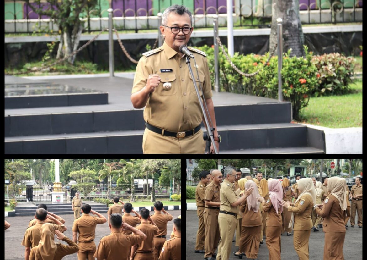 Diretur Pelayanan LAPDU di KPK: Budi Waluya Pimpin Apel Perdana Sebagai Pj. Bupati Ciamis