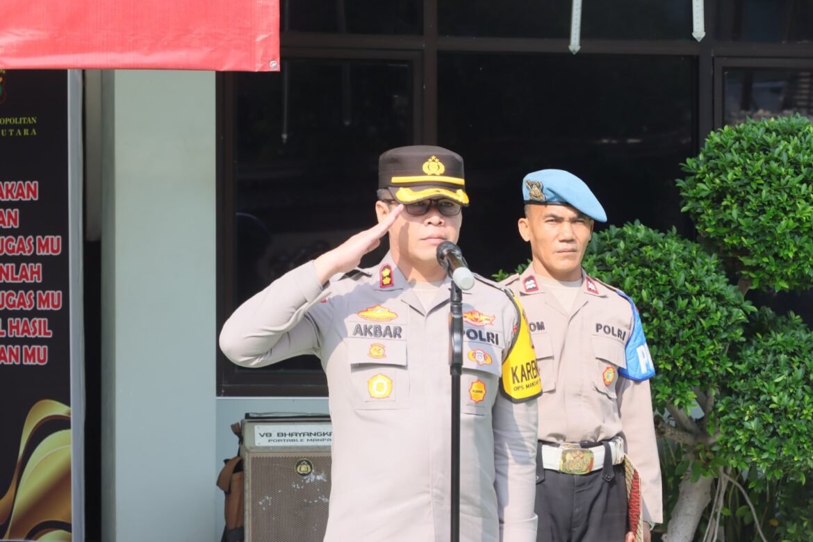 Polsek Pademangan Gelar Apel Kesiapan Sosialisasi Pengamanan Pilkada DKI Jakarta 2024