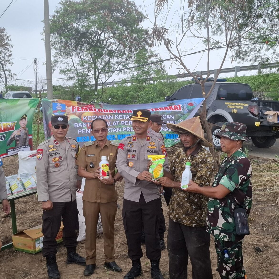 Dukung Ketahanan Pangan ,Polsek Cikande Polres Serang Gelar Penanaman Bibit Seluas 1,3 Ha