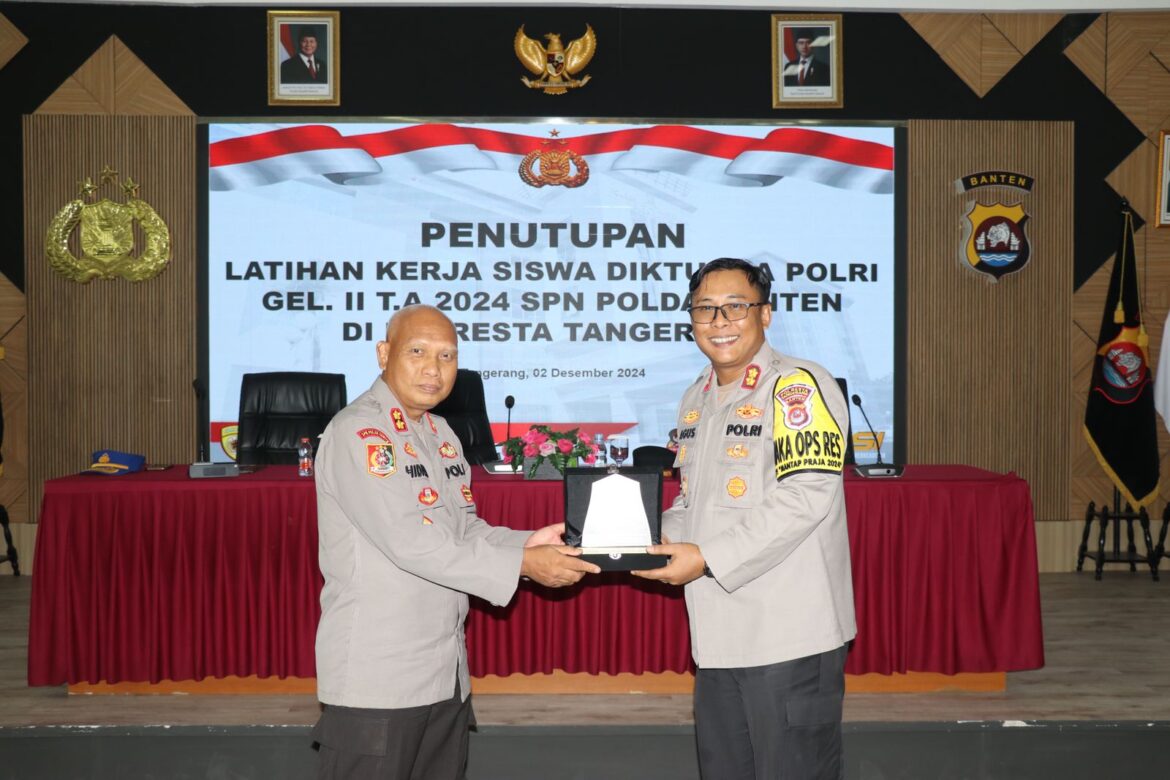 Berikan Pesan dan Arahan, Wakapolresta Tangerang Tutup Latja Siswa Diktukba Polri Gelombang II SPN Polda Banten