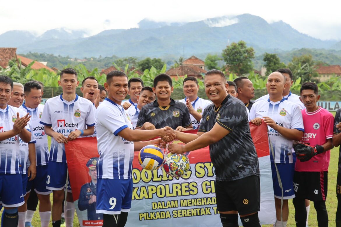 Jaga Kebugaran Sambil Cooling System, Ini Cara Polres Ciamis Jaga Harkamtibmas di Ciamis