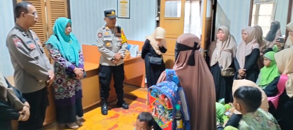 Polsanak, Makopolsek Rancah Kedatangan Anak RA At Tohiriyah Kiarapayung