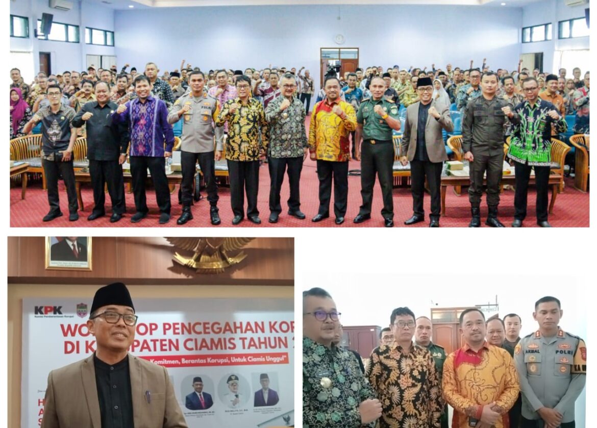 Workshop Pencegahan Korupsi Bersama KPK RI: Pj Bupati Ciamis Komitmen untuk Ciptakan Pemerintahan yang Bersih dan Berintegritas