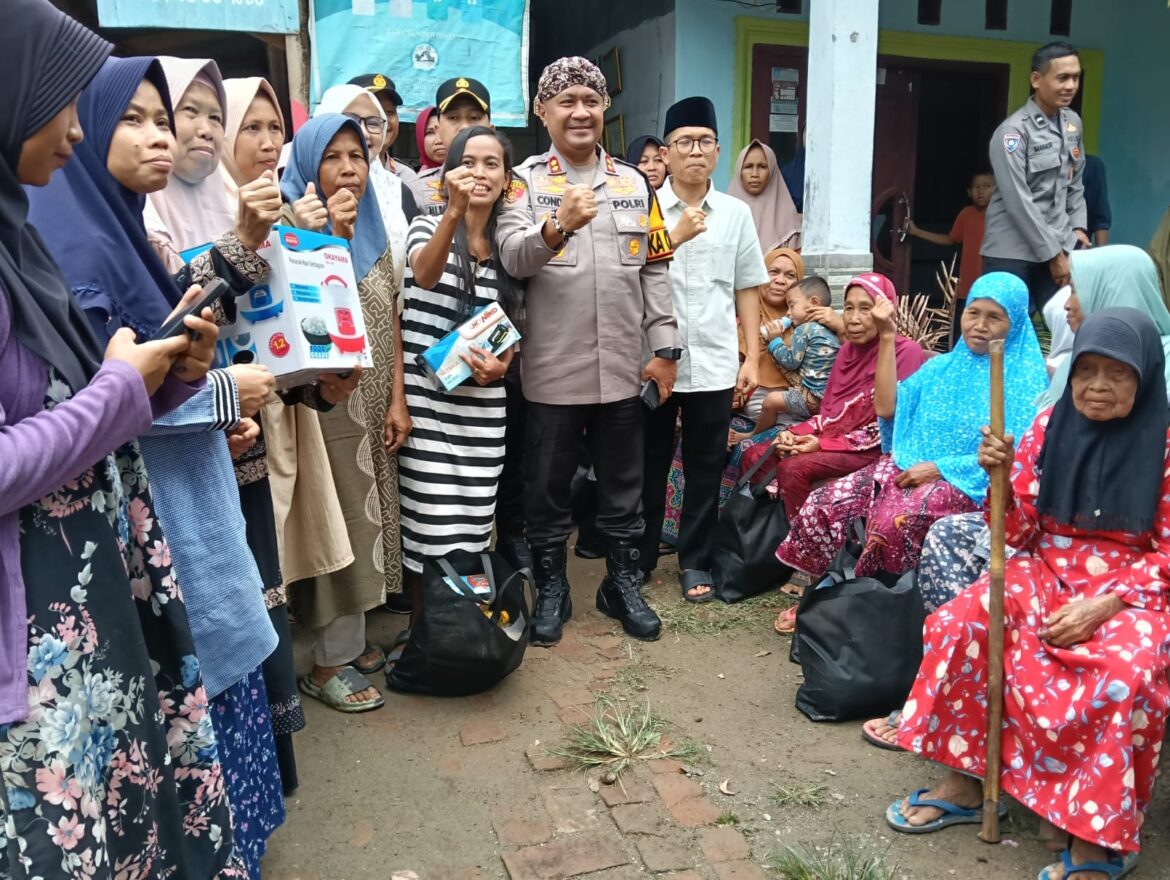 Ngariung Iman Ngariung Aman Kapolres Serang Gelar Baksos Bersama Emak dan Abah Penggiat Bank Sampah