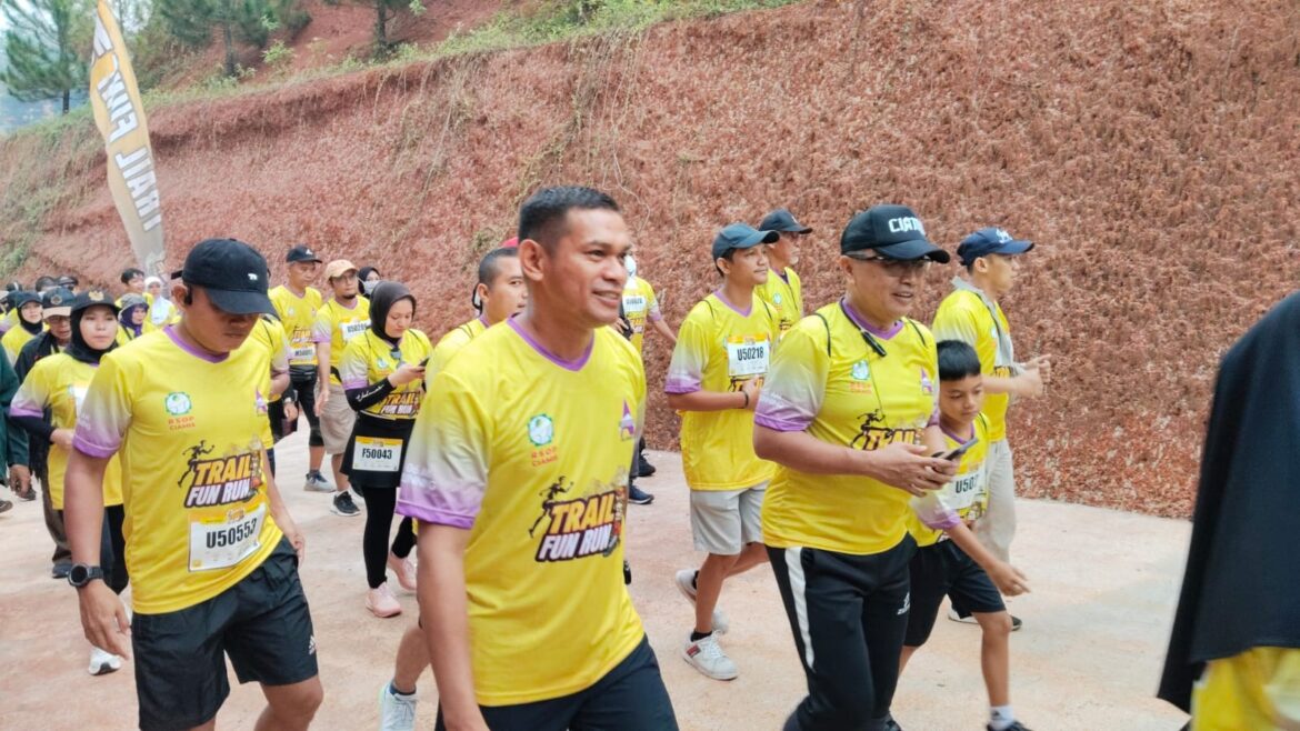 Ikut dan Lepas Peserta Fun Run RSOP Ciamis, Kapolres Ciamis: Hidup Sehat dengan Olahraga