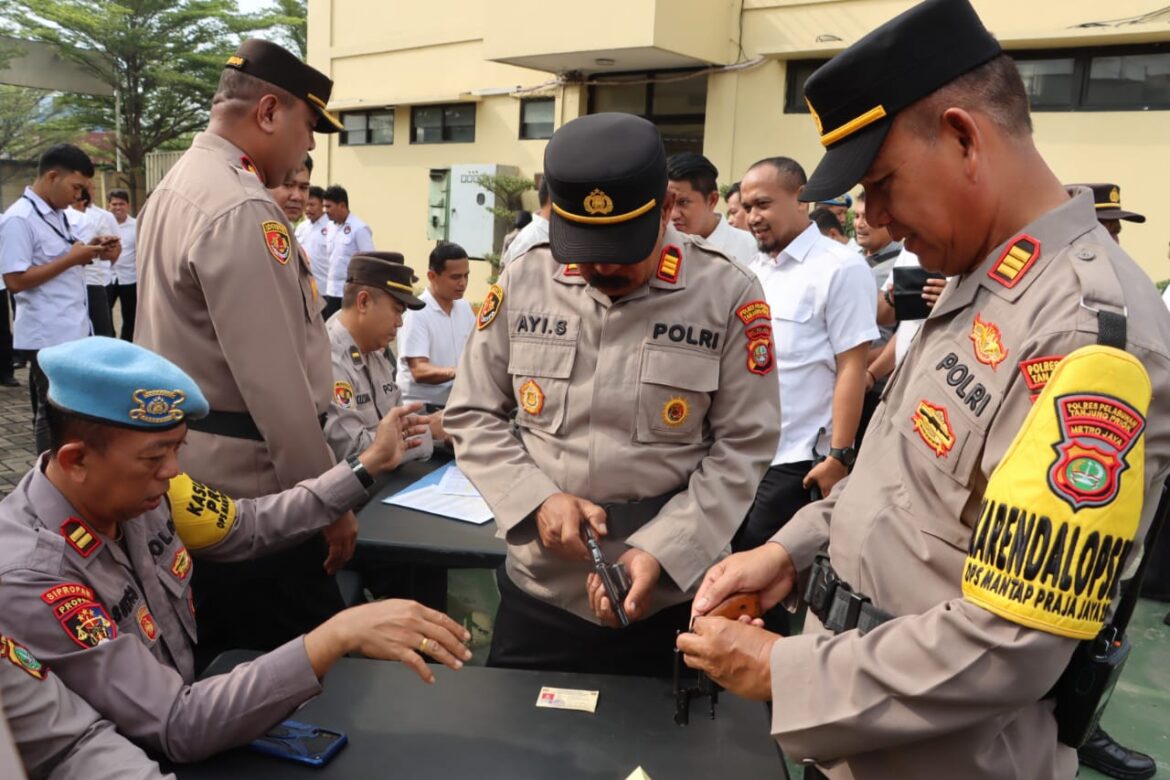 Sipropam Polres Pelabuhan Tanjung Priok, Lakukan Pemeriksaan Senjata Api Dinas Polri Kepada Personel
