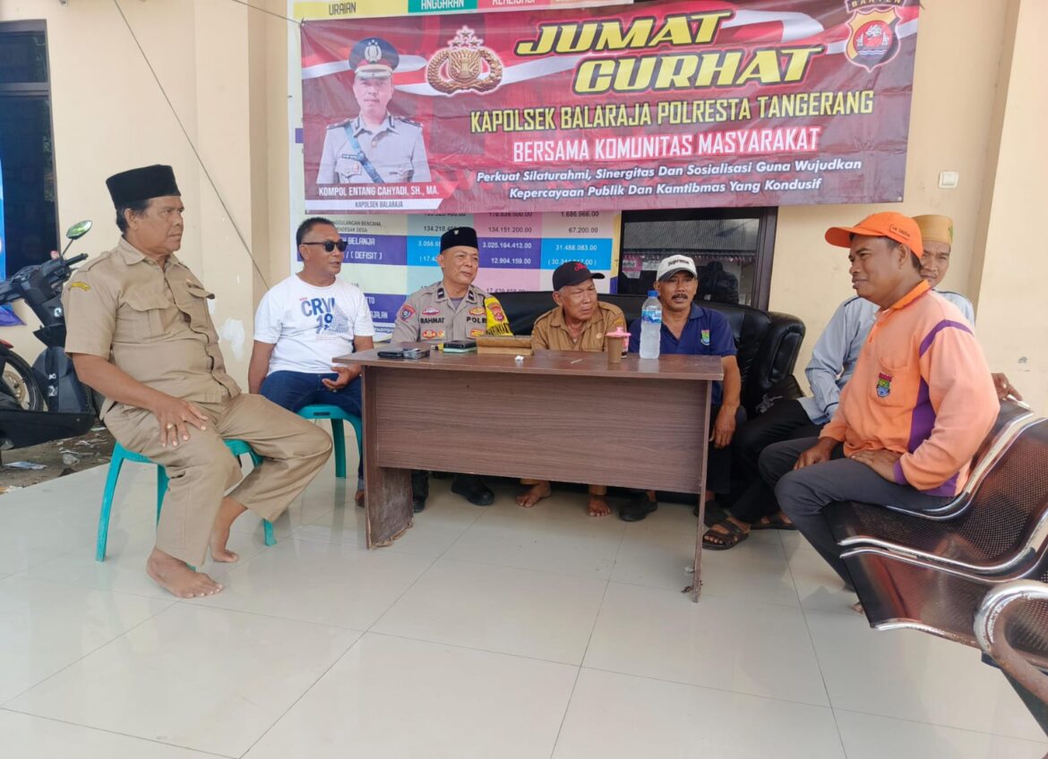Melalui Jumat Curhat, Polsek Balaraja Dengarkan dan Tampung Aspirasi Masyarakat