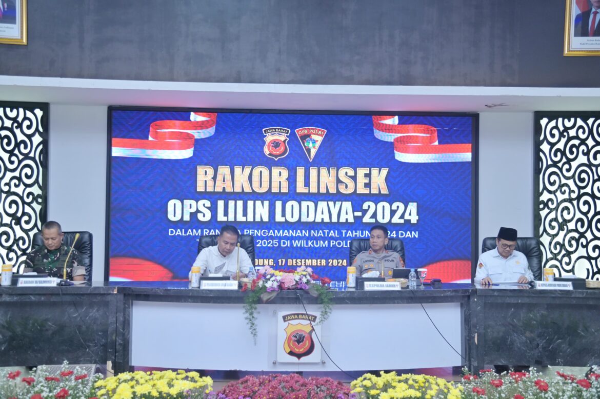 Polda Jabar Gelar Rapat Koordinasi Lintas Sektoral untuk Pengamanan Perayaan Nataru