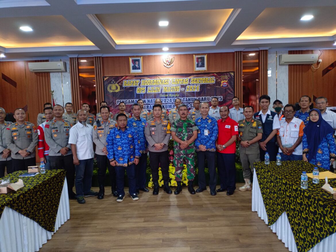 Polres Serang Gelar Rakor Internal dan Eksternal Lintas Sektoral Jelang Ops Lilin Maung 2024