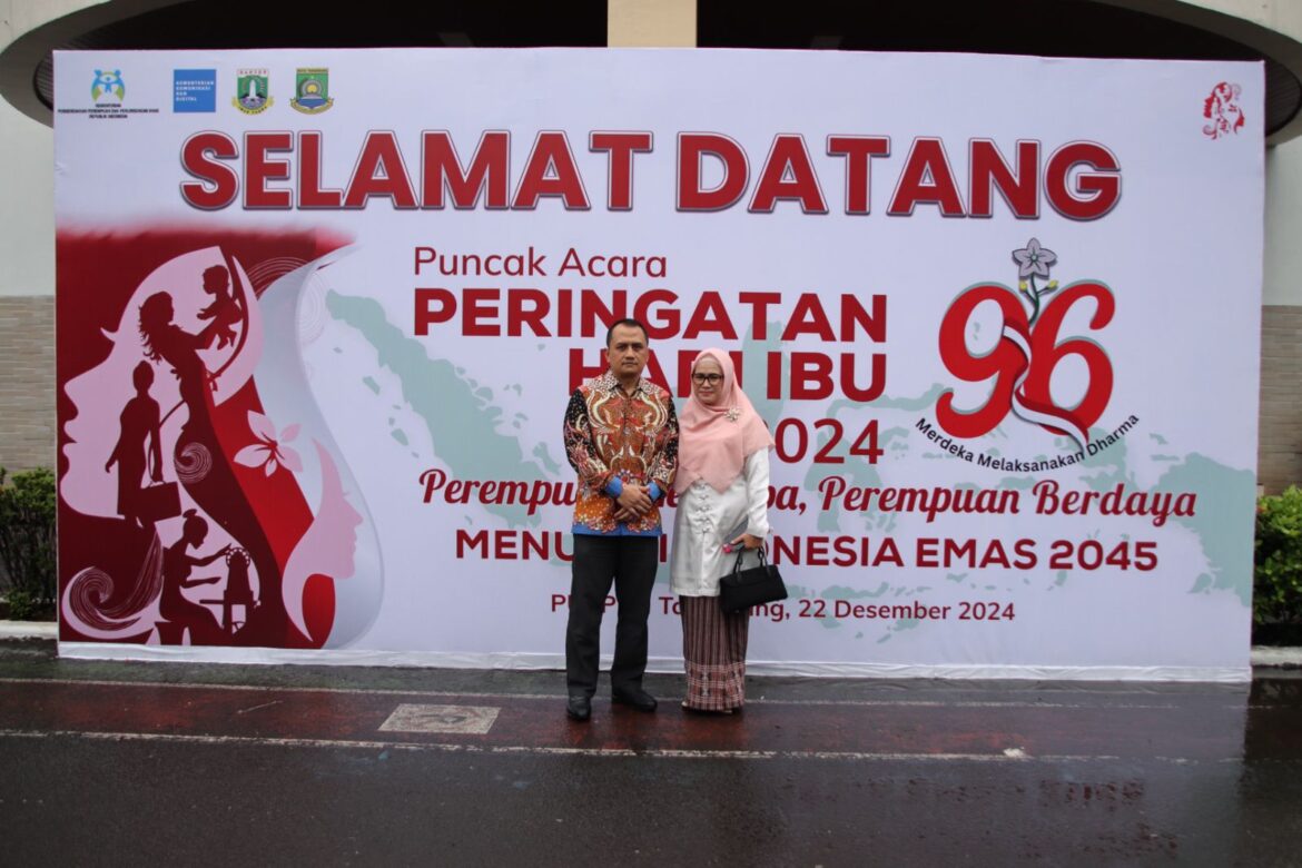 Kapolresta Didampingi Ketua Bhayangkari Cabang Kota Tangerang Hadiri Peringatan Hari Ibu ke-96