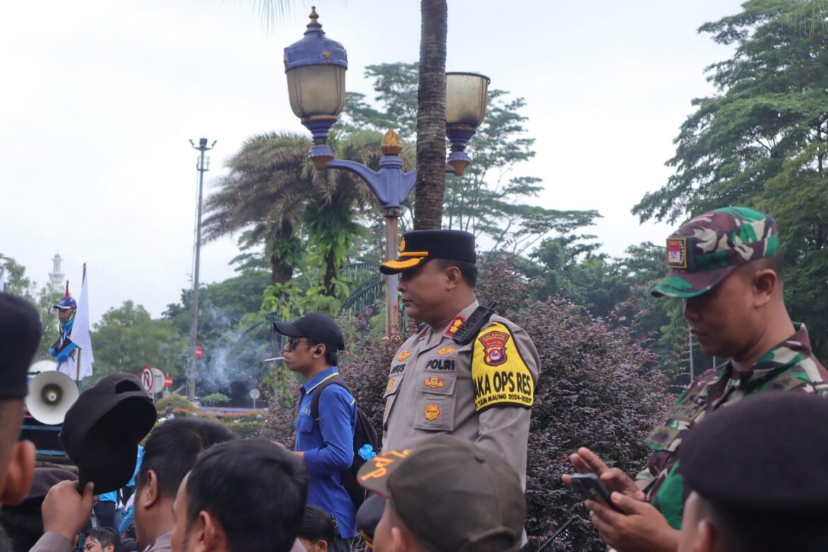 Polresta Tangerang Siap Amankan Aksi Unjuk Rasa Serikat Pekerja di Depan Kantor Bupati Tangerang