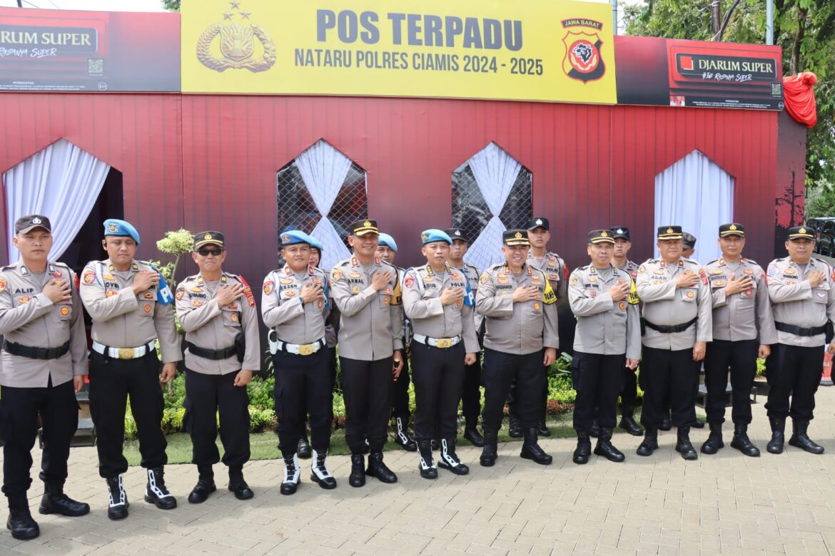 Pelaksanaan Gaktibplin dalam Rangka Operasi Lilin 2024 di Polres Ciamis