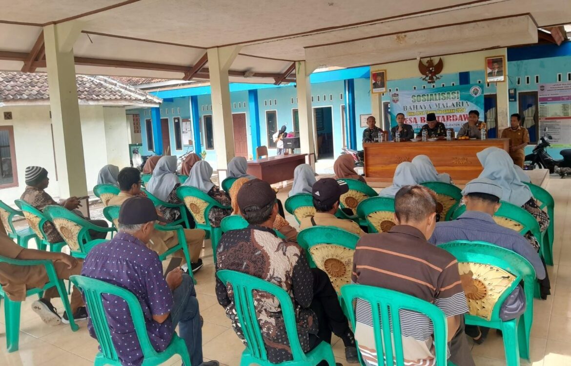 Polsek Lakbok Polres Ciamis Ikuti Sosialisasi Bahaya Malaria ke Masyarakat Bantardawa