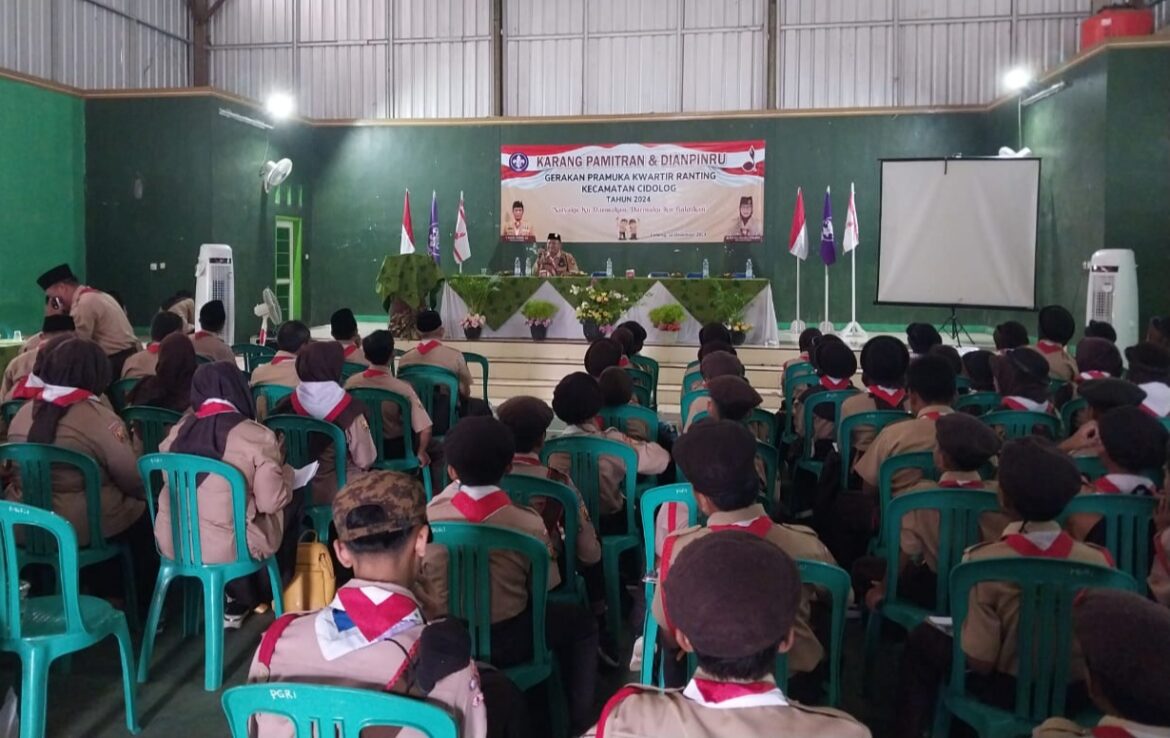 Polsek Cimaragas Polres Ciamis Hadiri Pamitran dan Dianpinru Gerakan Pramuka Kwaran Cidolog