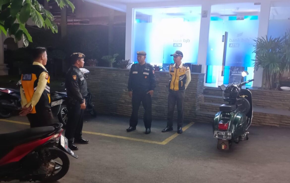 Sat Samapta Polres Ciamis Patroli Kamtibmas ke Obvit, Kantor Perbankan Jadi Sasaran