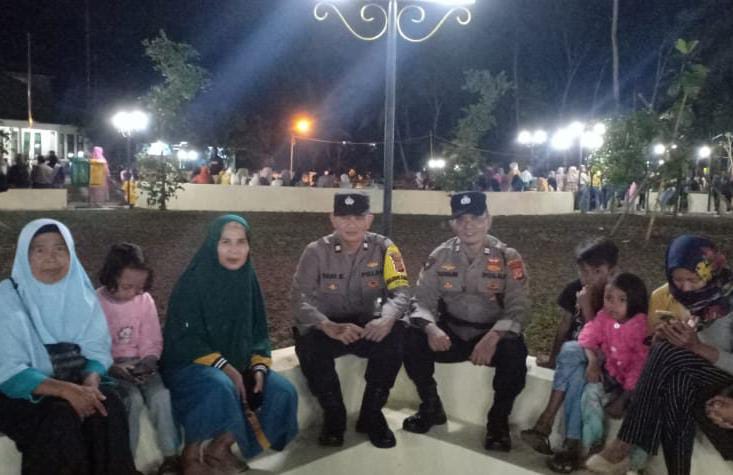 Berikan Rasa Nyaman, Polsek Sukadana Polres Ciamis Patroli Biru Hingga Pemukiman Warga