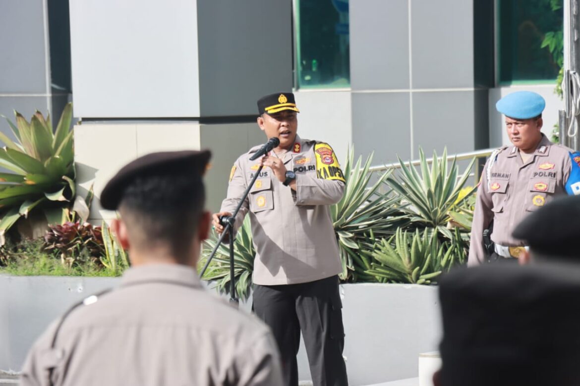 Wakapolresta Tangerang Pimpin Apel Pagi, Tekankan Pelayanan Maksimal kepada Masyarakat
