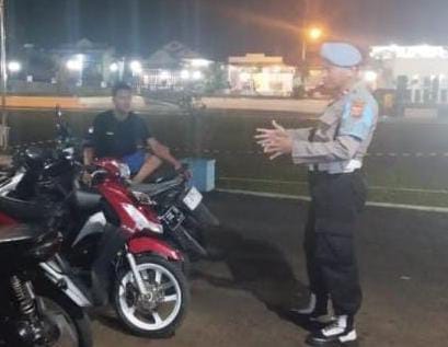 Cipkon Di Jam Rawan, Personel Polsek Sukadana Polres Ciamis Patroli Kamtibmas Hingga Subuh