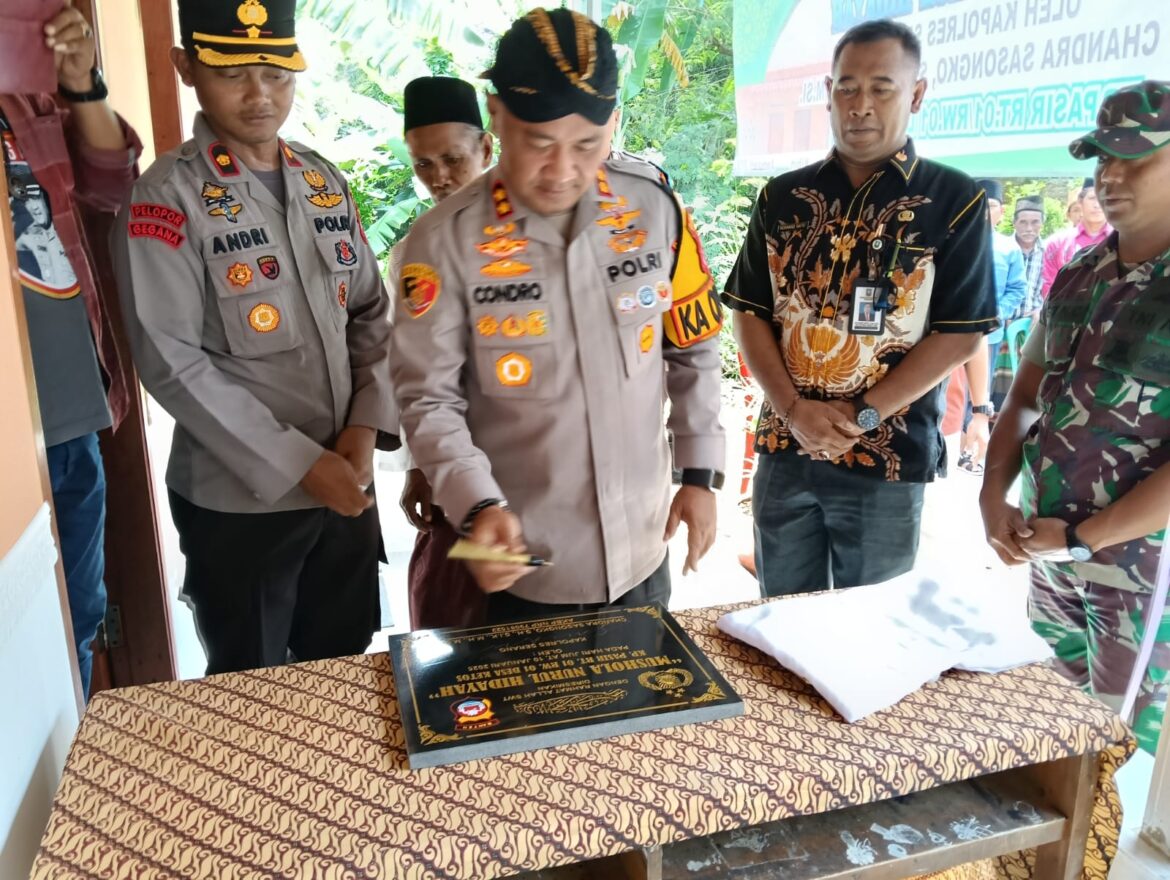 Kapolres Serang Resmikan Mushalla Nurul Hidayah Kampung Pasir Desa Ketos Kecamatan Kibin