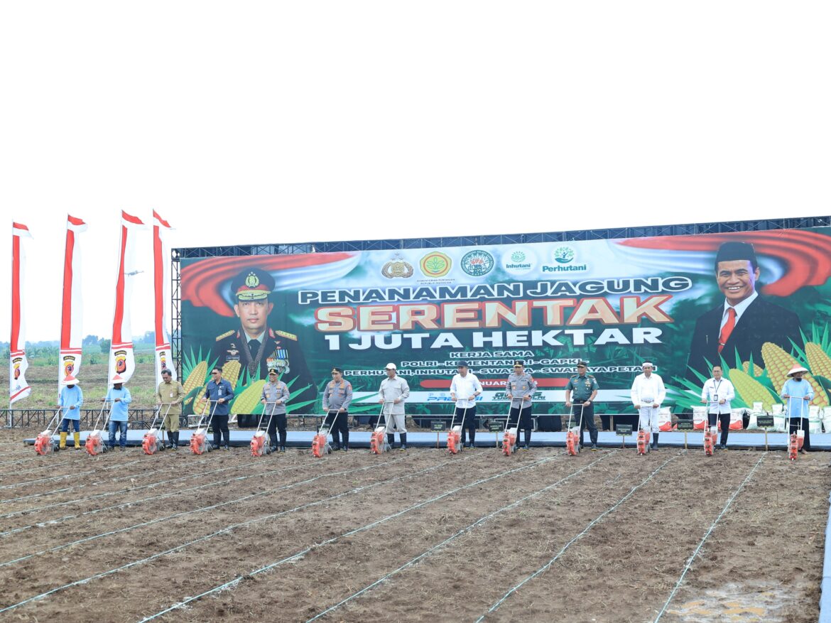 Polri Targetkan Penanaman Satu Juta Hektare Jagung untuk Dukung Swasembada Pangan