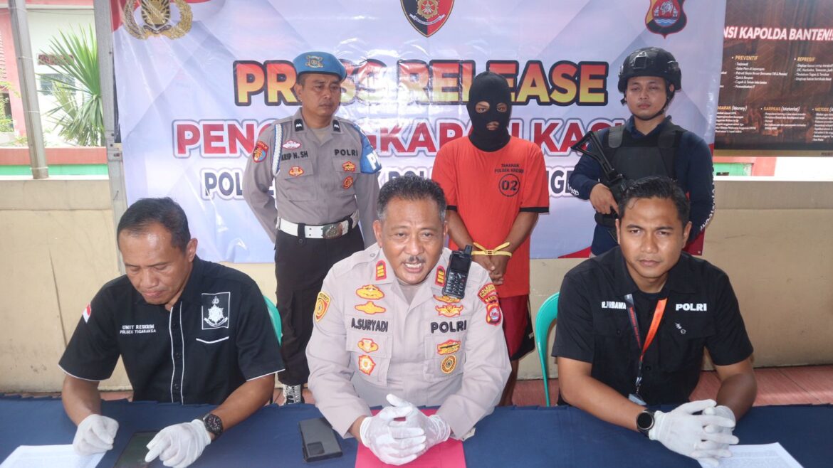 Polsek Kresek Tangkap Penjual Sabu, Sempat Berusaha Kabur