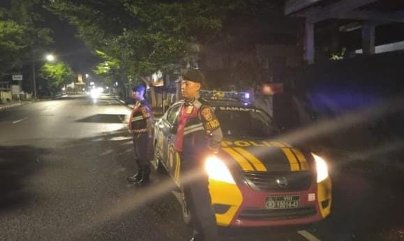 Sat Samapta Polres Ciamis Patroli Malam Hari Antisipasi Balap Liar dan Tindak Kriminalitas