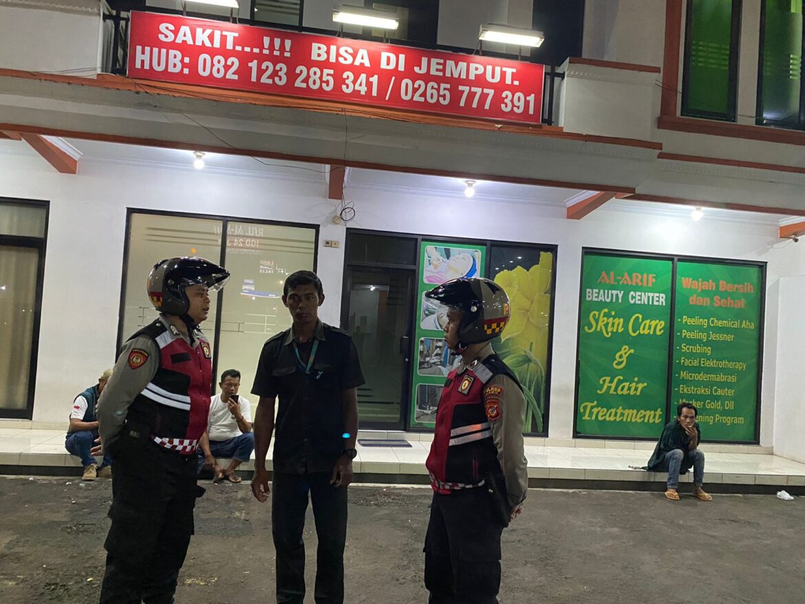 Humanis, Patroli Roda 2 Samapta Polres Ciamis Beri Imbauan ke Obvit Rumah Sakit di Ciamis