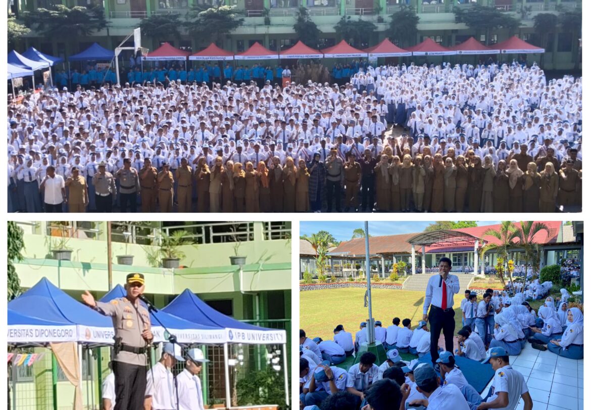 Kapolres Ciamis Pimpin Upacara Bendera, Ajak Siswa Jauhi Narkoba dan Berpikir Positif
