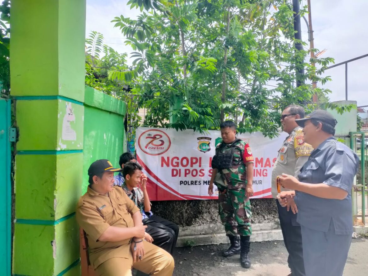 Bhabinkamtibmas Malaka Jaya Gelar “Ngopi Kamtibmas” Bersama Warga, Ajak Ciptakan Lingkungan Aman