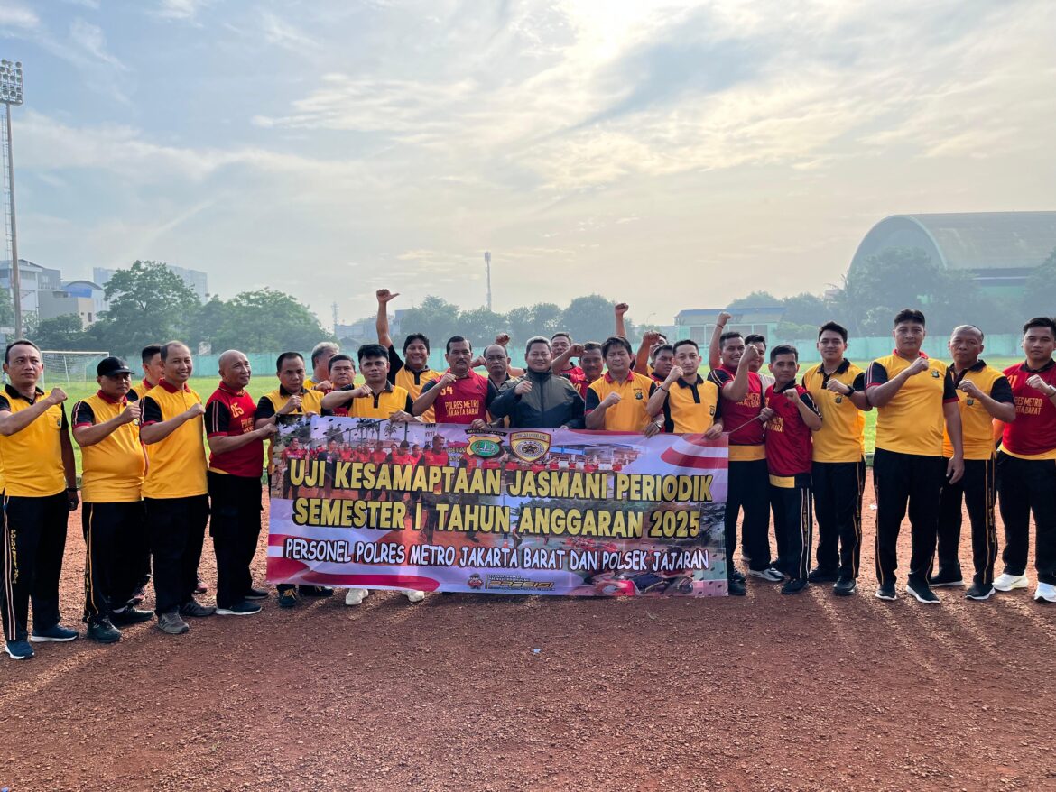 Polres Metro Jakarta Barat Pastikan Kebugaran Personel dengan Uji Kesamaptaan Periodik