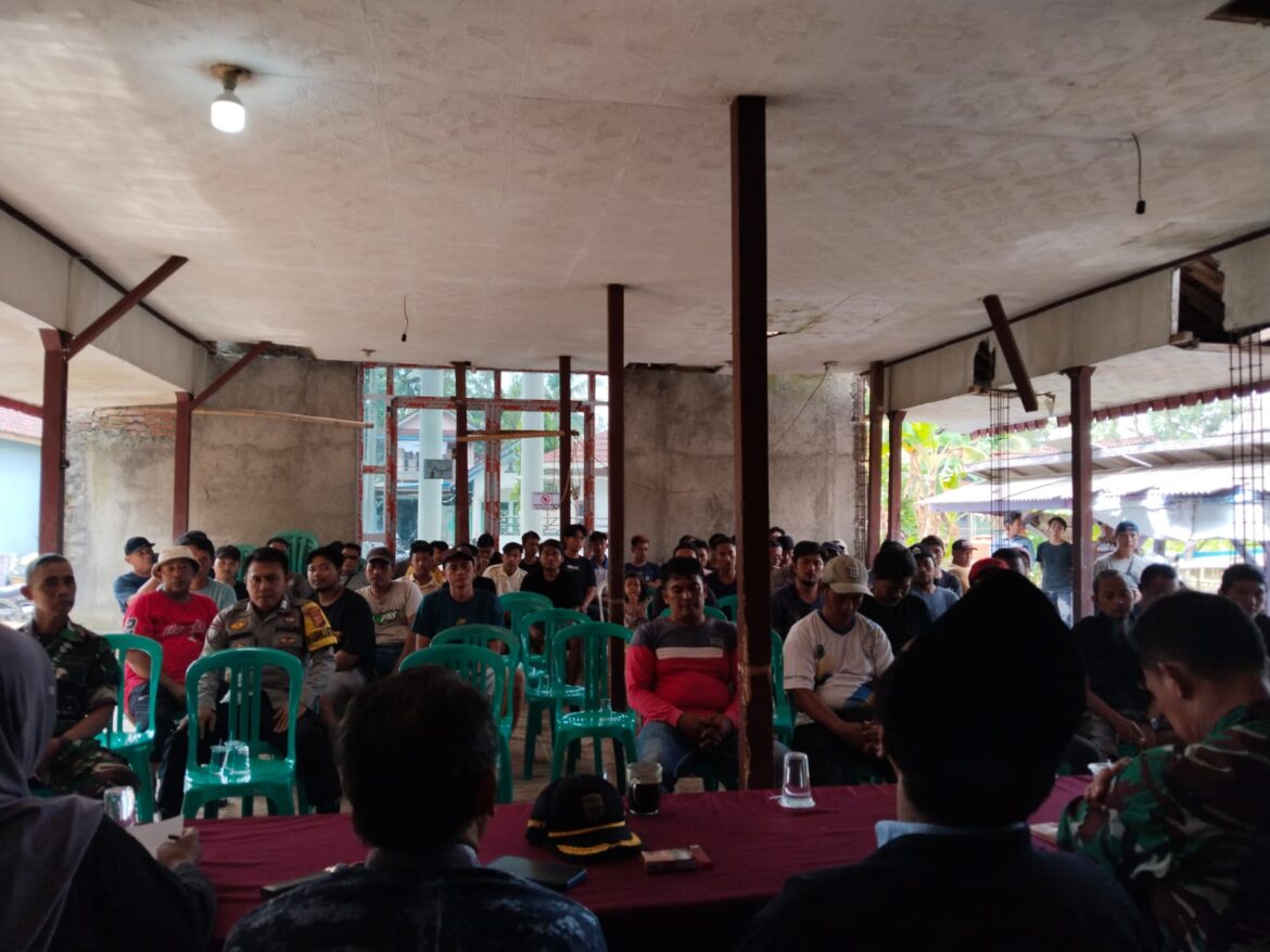 Polsek Lakbok Polres Ciamis Hadiri Musyawarah Pembangunan Dapur Sehat MBG di Purwadadi