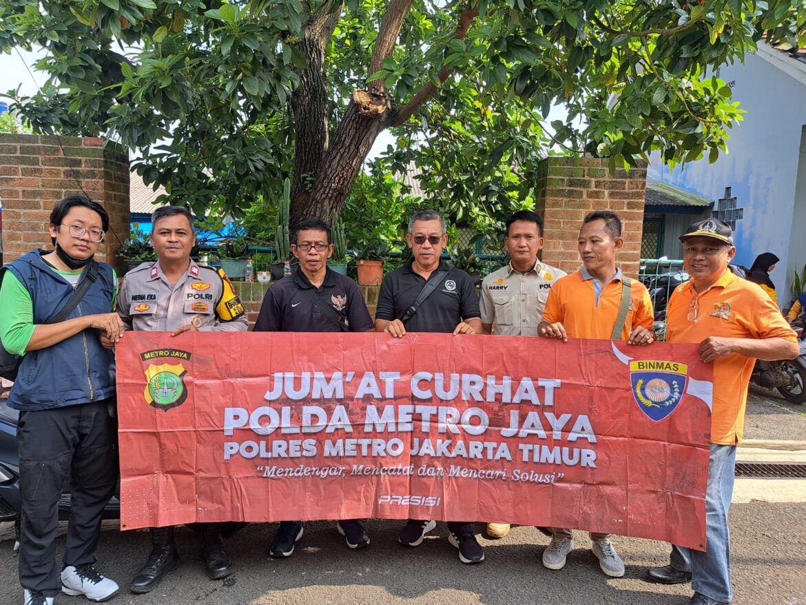 Polres Metro Jaktim Gelar “Jumat Curhat” di Cibubur, Serap Aspirasi Warga Pasca Pemilu