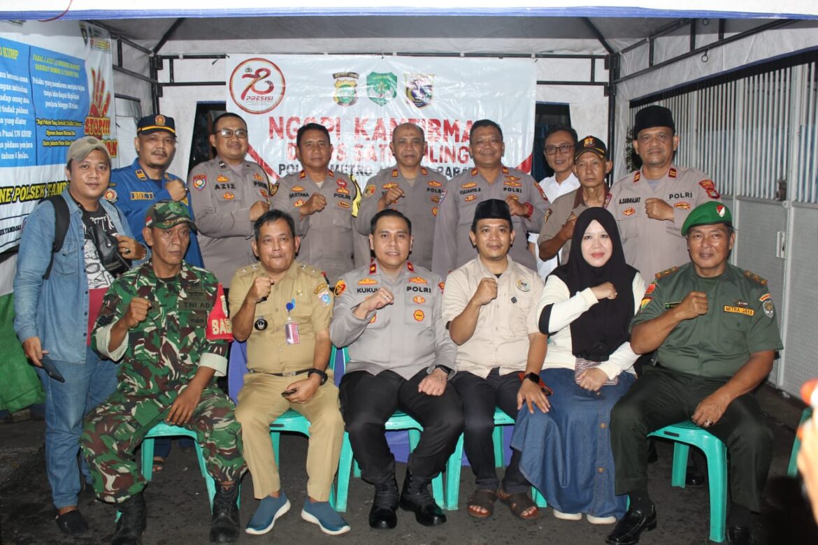 Antisipasi Tawuran, Polsek Tambora Gelar Ngopi Kamtibmas di Tanah Sereal