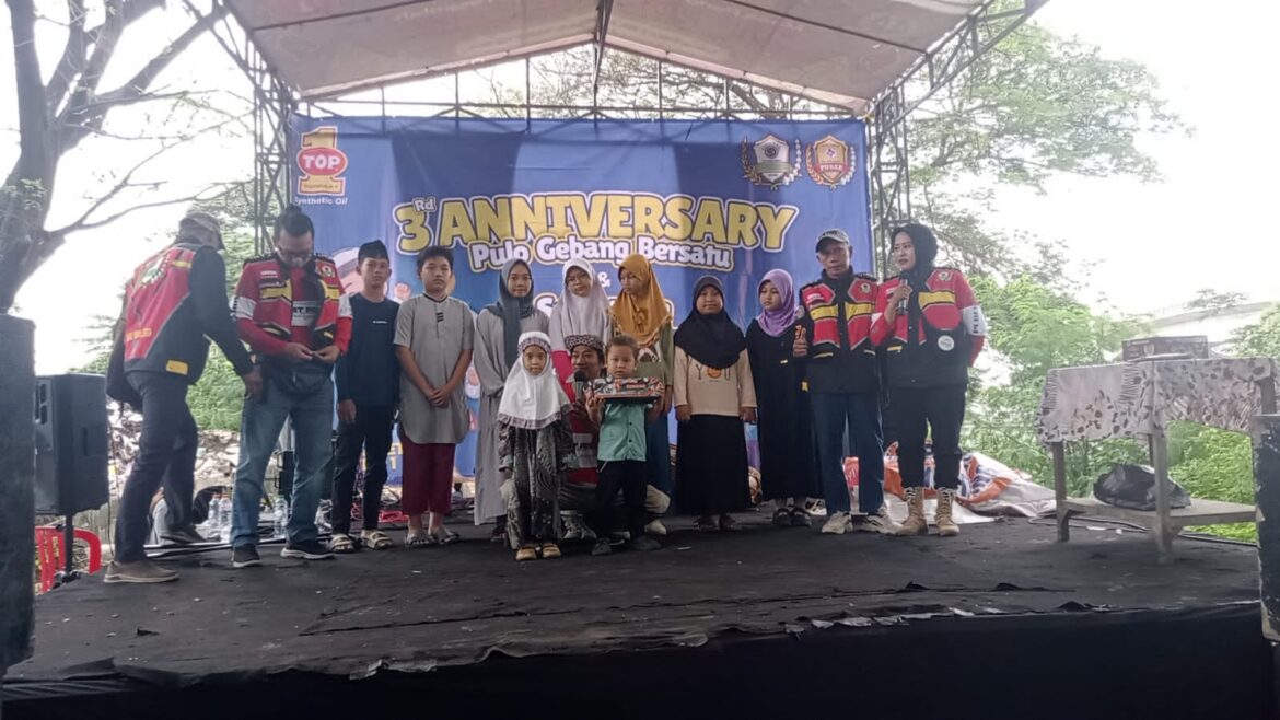 Rayakan Anniversary Ojol Pulo Gebang Bersatu (PUBER) yang Ke-3 Sangat Meriah