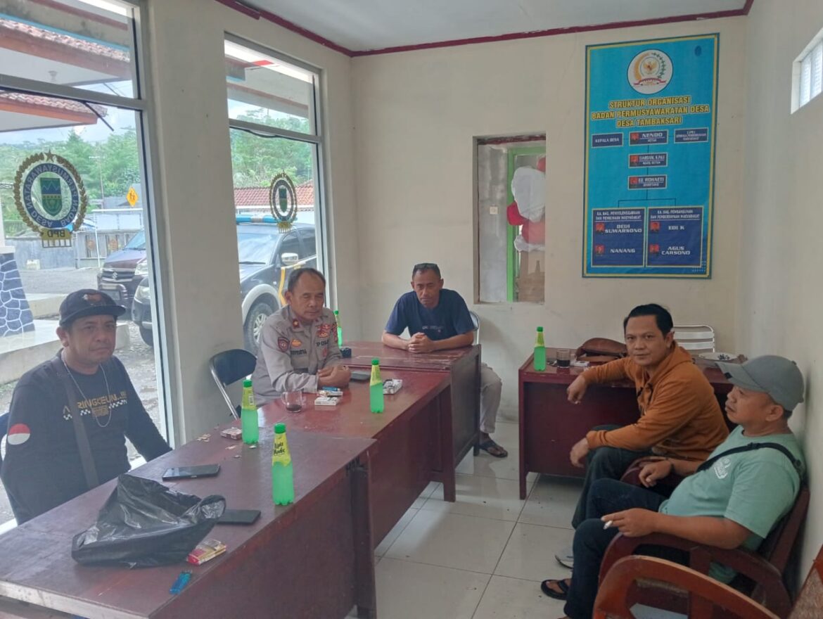 Polsek Rancah Polres Ciamis Cooling System Gerakan Tagih Janji Kades Tambaksari